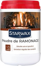 STARWAX - Poudre de Ramonage 1kg Poêle et Cheminée,3 Mois de Protection Environ