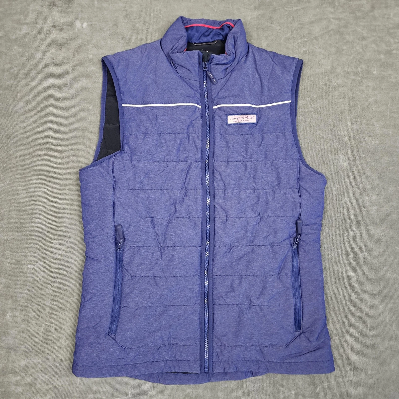 Vineyard Vines Vest Mens Small Performance Puffer Jacket Full Zip Lightweight