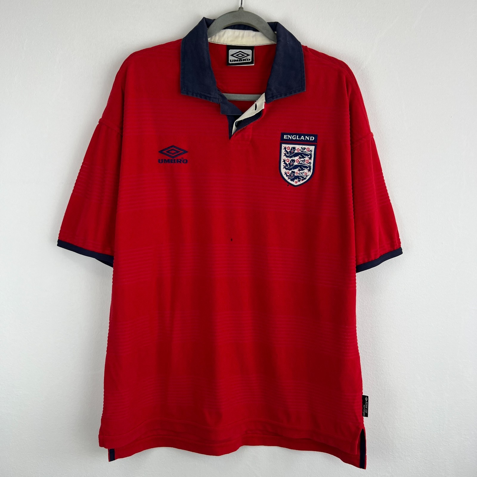 England 1999/2001 Umbro Away Vintage Football Soccer Jersey Shirt Men's Size L
