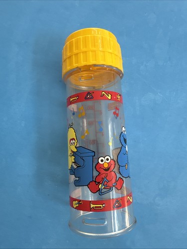Vintage 90s Playtex Sesame Street baby bottle 8 oz 1991 Cookie Monster Elmo RARE