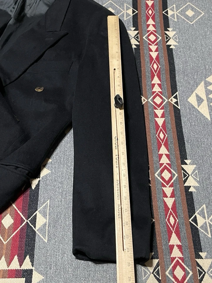 Hugo Boss Abrigo Deportivo Traje Chaqueta Doble Pecho Talla 40L Negro Hombre’s T37 Foto 4 de 4