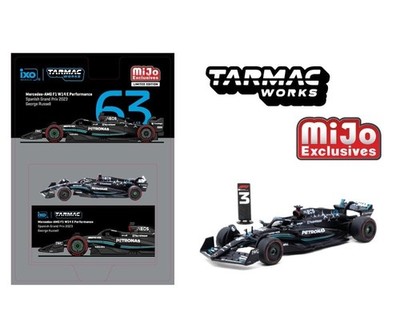 Tarmac Works Mercedes-AMG F1 W14 E Performance Spanish GP 2023 G Russell 1/64