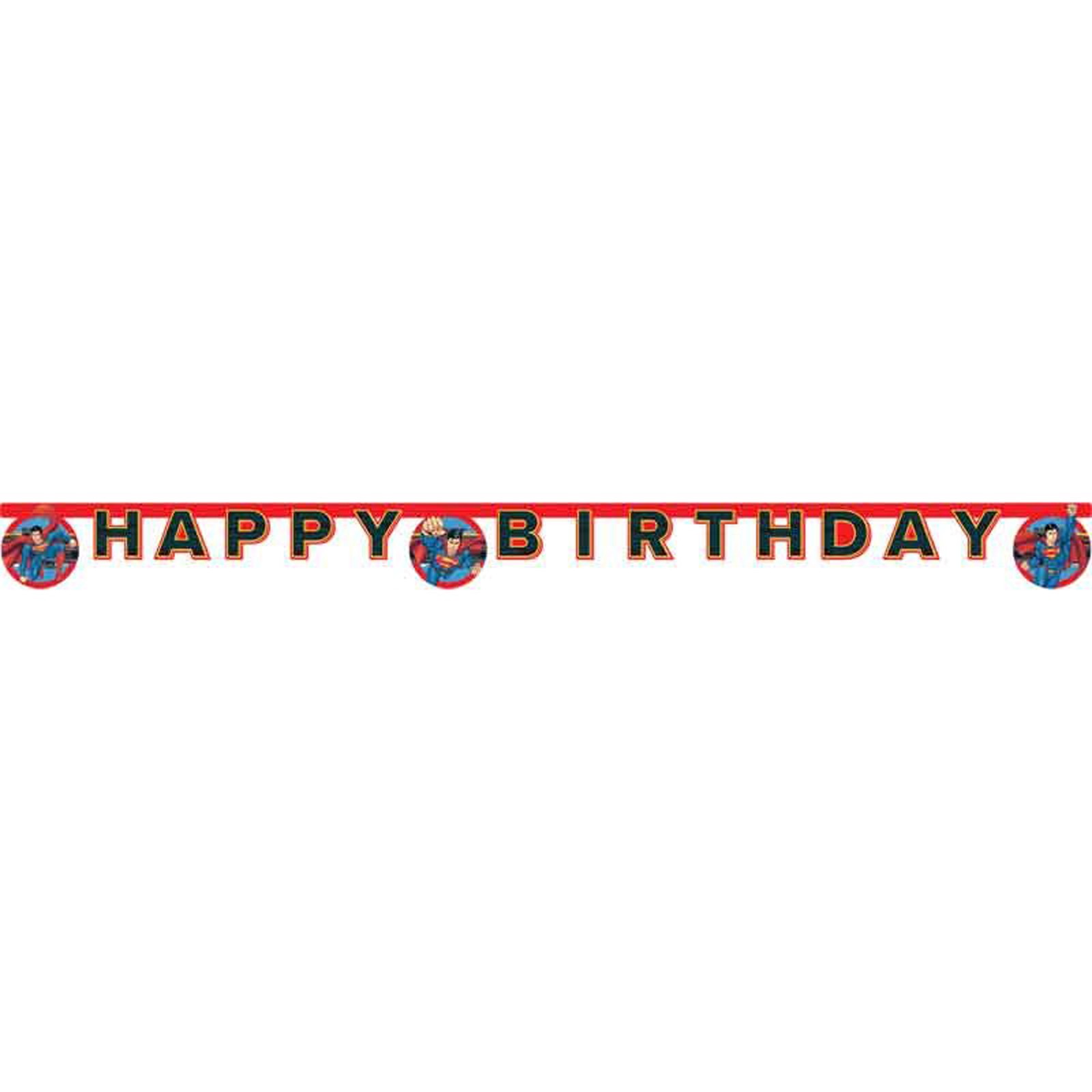 Superman Party Decoration Banner Superman Krypton Happy Birthday Bunting Garland