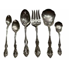Oneida Stainless MICHELANGELO Flatware 6 Piece Serving Set