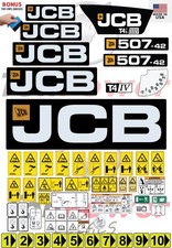 Fits JCB 507-42 (T4i IIIB) Decal Kit-Telescopic forklift 3M VINYL/FREE SHIPPING