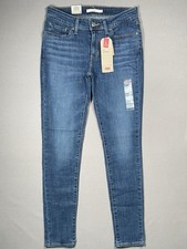 NWT Levi's 711 Skinny Mid Rise Medium Wash Denim Jeans - Women Size 4 27 X 30 