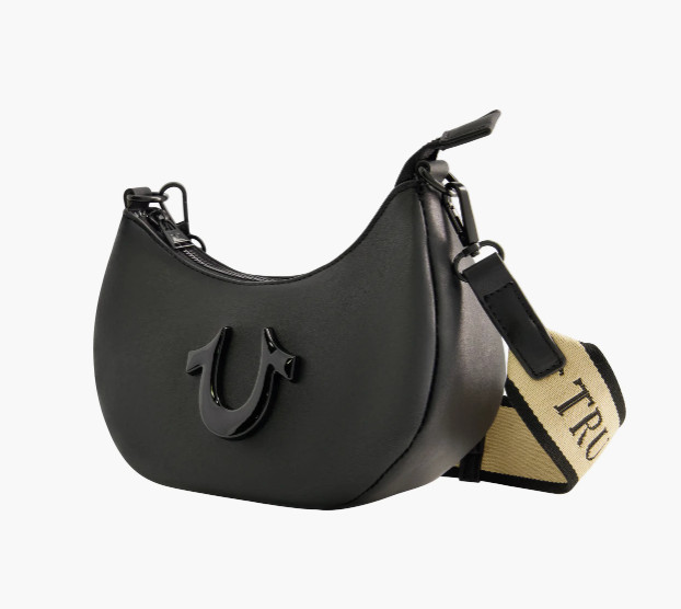 True Religion Hobo Crossbody Bag w/ Adjustable Logo Strap & Matching Coin Pouch thumbnail 2