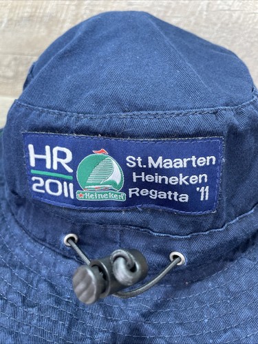 31st St. Maarten Heineken Regatta 2011 Hat Blue Boonie Bucket Safari Size Large - Picture 8 of 18