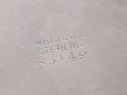 🔥 ANTIQUE WALLACE STERLING SILVER FLORAL DISH TRAY PLATTER SIGNED 8.89 TROY OZ — photo 8