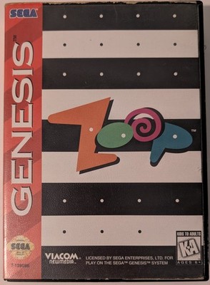 Zoop Sega Genesis Cleaned and Tested Working no manual