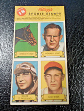 1937 Kellogg's Pep Stamp Panel  #18 Sam West Washington Senators Howard Jones