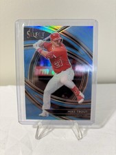 2020 Panini Select Mike Trout 32/35 Prizms Carolina Blue Mint #126
