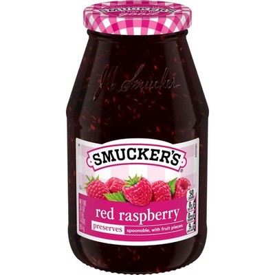 Smucker s Red Raspberry Preserves, 30 oz Jar