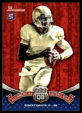Robert Griffin III 2012 Bowman #BAA-RG Baylor Bears NFL READ FREE SHIPPING