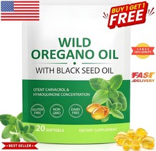 Resilia Oil Of Oregano With Black Seed Oil 6000MG, 120 Count, 2 in 1 Formulated.
