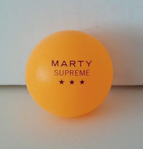 MARTY SUPREME TIMOTHEE CHALAMET 2025 A24 OFFICIAL PROMO ORANGE