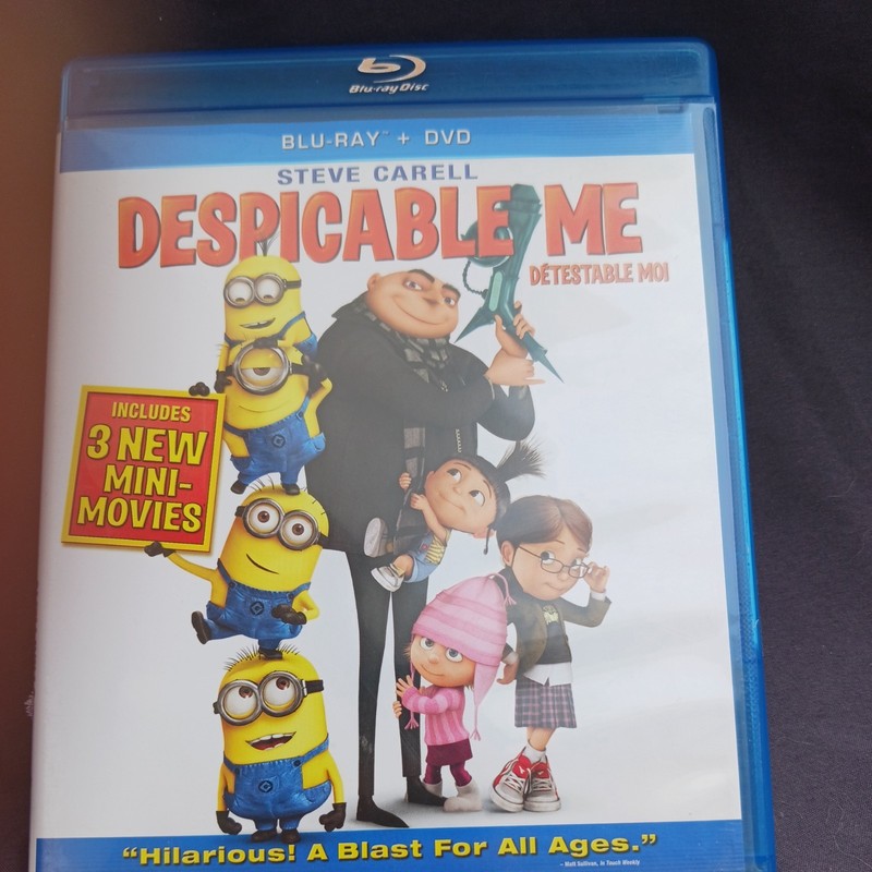 Despicable Me Blu-ray/DVD, 3-Disc Set, Includes Digital Copy, Kids Film Minions