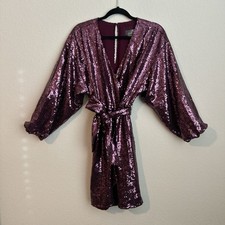 Plum Anthroplogie Lisabette Sequinced Dress Women's Size Small. New W/ Tags