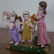 Angel Figurine 'Prayers and Promises' Decisions, Decisions Statue