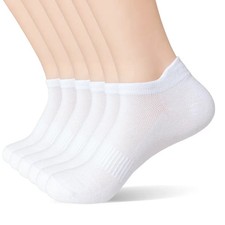 6 Pairs Unisex Cotton Boat Socks Mesh Athletic Sports Running Ankle Socks