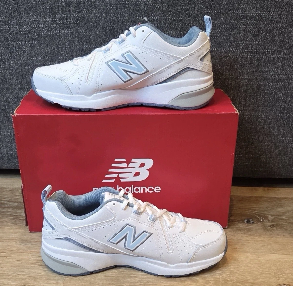 New Balance ABZORE Outdoor Hiking Shoes Men\'s 11 White Gray MT608TR All‎ Terrain Amazon.com | New Balance MX608 Men main image 4
