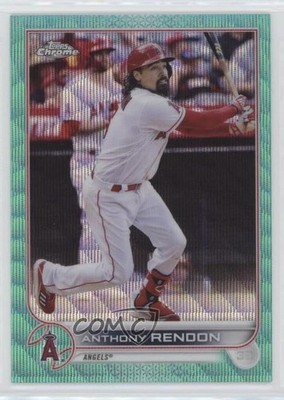 2022 Topps Chrome Aqua Wave Refractor 90/199 Anthony Rendon #126 11pj