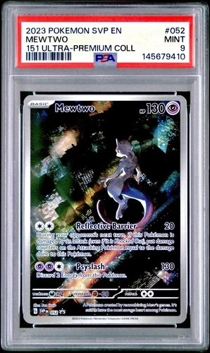 2023 POKEMON SVP EN-SV PROMO 151 ULTRA-PREMIUM COLLECTION #052 MEWTWO PSA 9