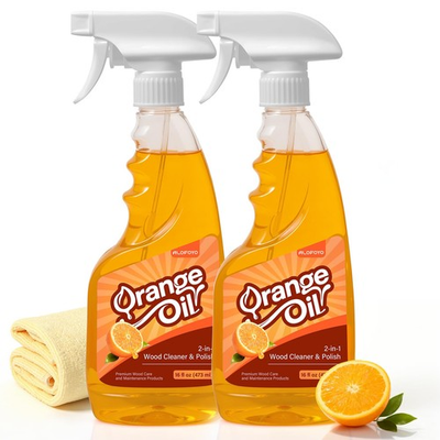 #ad Natural Orange Oil Wood Cleaner Polish Spray 2 Pack 32oz Total $28.18