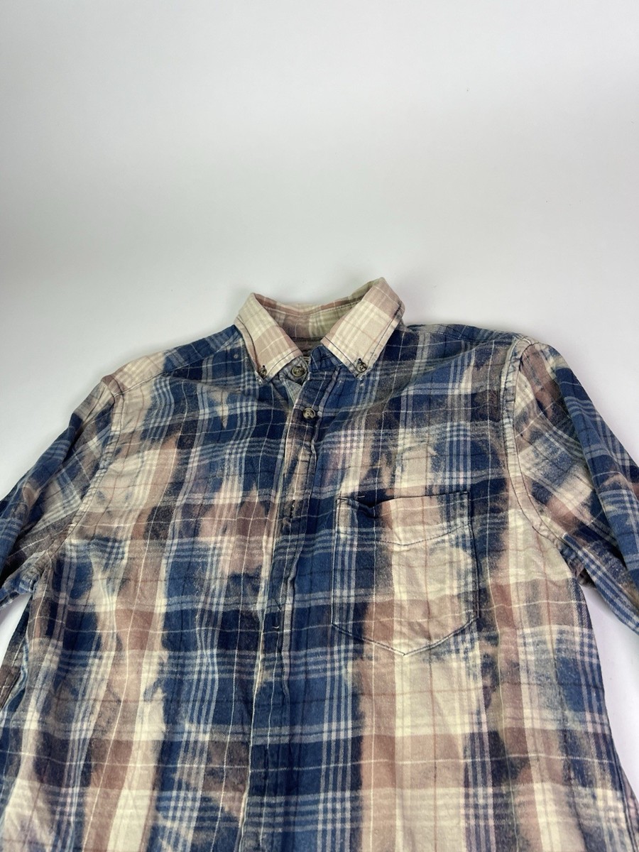 Franklin Flannels Up Cycled Flannel Button Down Shirt Size S View 2