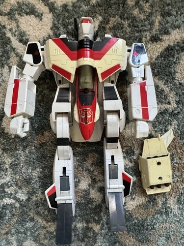 Vintage 1985 Transformers G1 Jetfire, Bandai, Original, Incomplete, Damaged