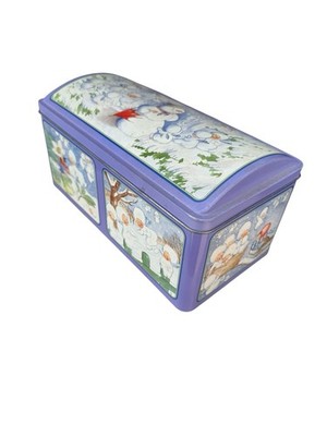 RARE VINTAGE E-OTTO SCHMIDT Ars EDITION IDA BOHATTA Snowman Winter COOKIE TIN