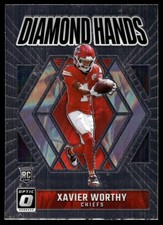 Xavier Worthy 2024 Donruss Optic #5 Chiefs Insert ? SEE SCAN! FREE SHIPPING