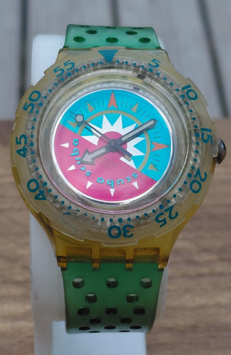 Swatch Scuba 200 “TIPPING COMPASS” 1993 - SDK 111 - All works see video - VGC