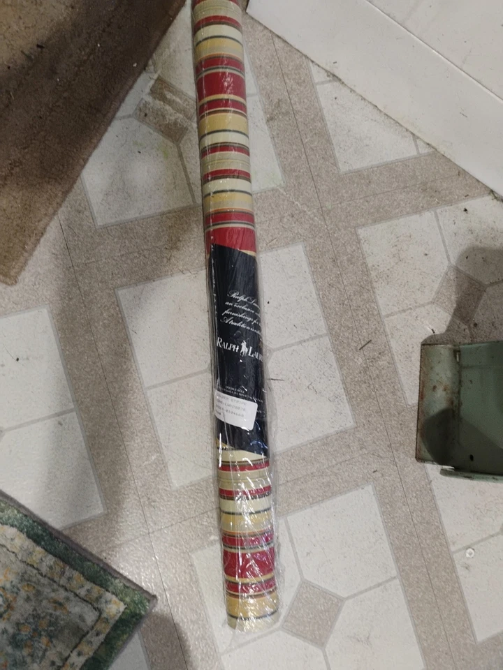 Vintage Wallpaper Ralph Lauren Double Roll RARE Calder Preppy Stripe NOS LWP828 - Image 2 of 4