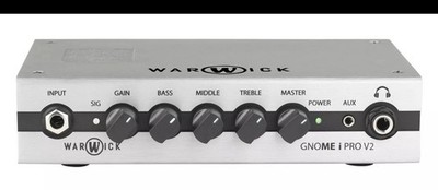 Warwick Gnome i Pro V2 Bass Amplifier Head, 300W, Silver