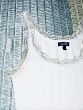 Ribbed Lace Tank Top