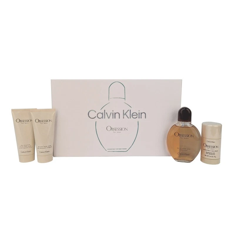Calvin Klein Obsession Gift Set 125ml EDT + 100ml A/S Balm + 100ml S/G + 75g Deo