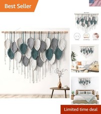 Large 39" W x 29.5" L Macrame Wall Art - Stylish Boho Decor for Living Spaces