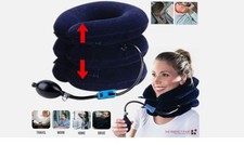 Cervical Neck Traction Collar Brace Pain Relief Support Stretcher Therapy