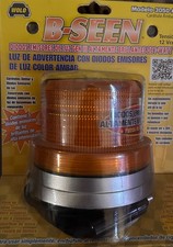 Wolo 3050a 3-58 Amber Lens Flashing Light 12v 3rd Gen Led Light Magnet Mount