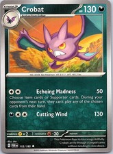 Crobat Paradox Rift 112/182 Uncommon Pokemon Near Mint Pokemon Card