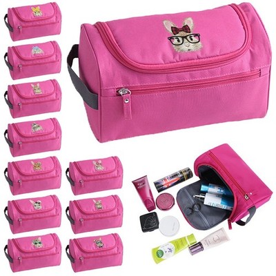 Wasserdichte hängende Reise Kulturbeutel Cool Bunny Kunst Make-up Organizer Tasche