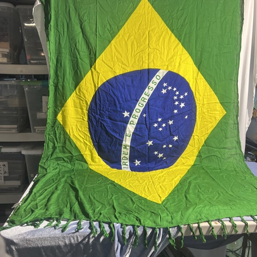 43”x62” Vintage Brazil Flag