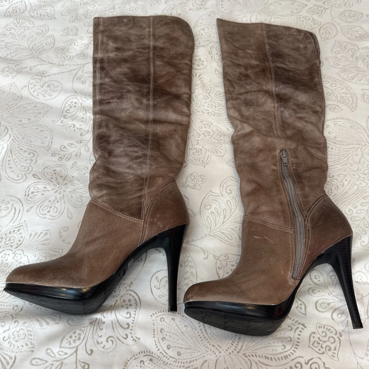 CTHY LUXURY MATERIAL LEATHER HEELBOOTS １ Cathy Jean Leather Upper High (3-3.9 in) Heel Height Boots for