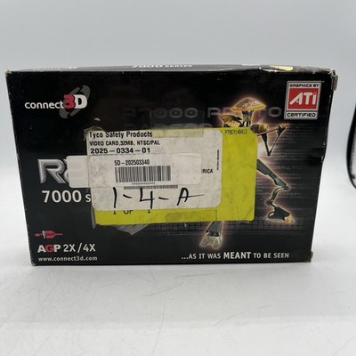 NEW IN BOX!! Connect 3D ATI Radeon VE 7000 32MB AGP Graphics Card - C3D 6011