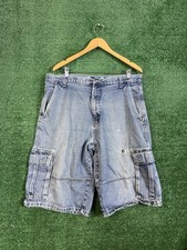 Vintage Southpole Shorts Mens 38 Baggy Denim Jorts Jean Y2K Grunge Flaw 