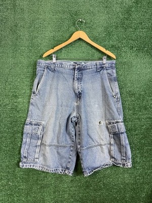 Vintage Southpole Shorts Mens 38 Baggy Denim Jorts Jean Y2K Grunge *Flaw*