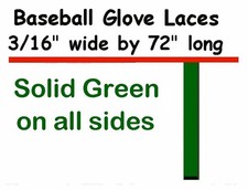 10 laces ~ Green AC ~ BASEBALL GLOVE ~ Repair...