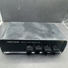 Archer Stereo Audio / Video Selector Switch 15-1956 4 Inputs Stereo NIB