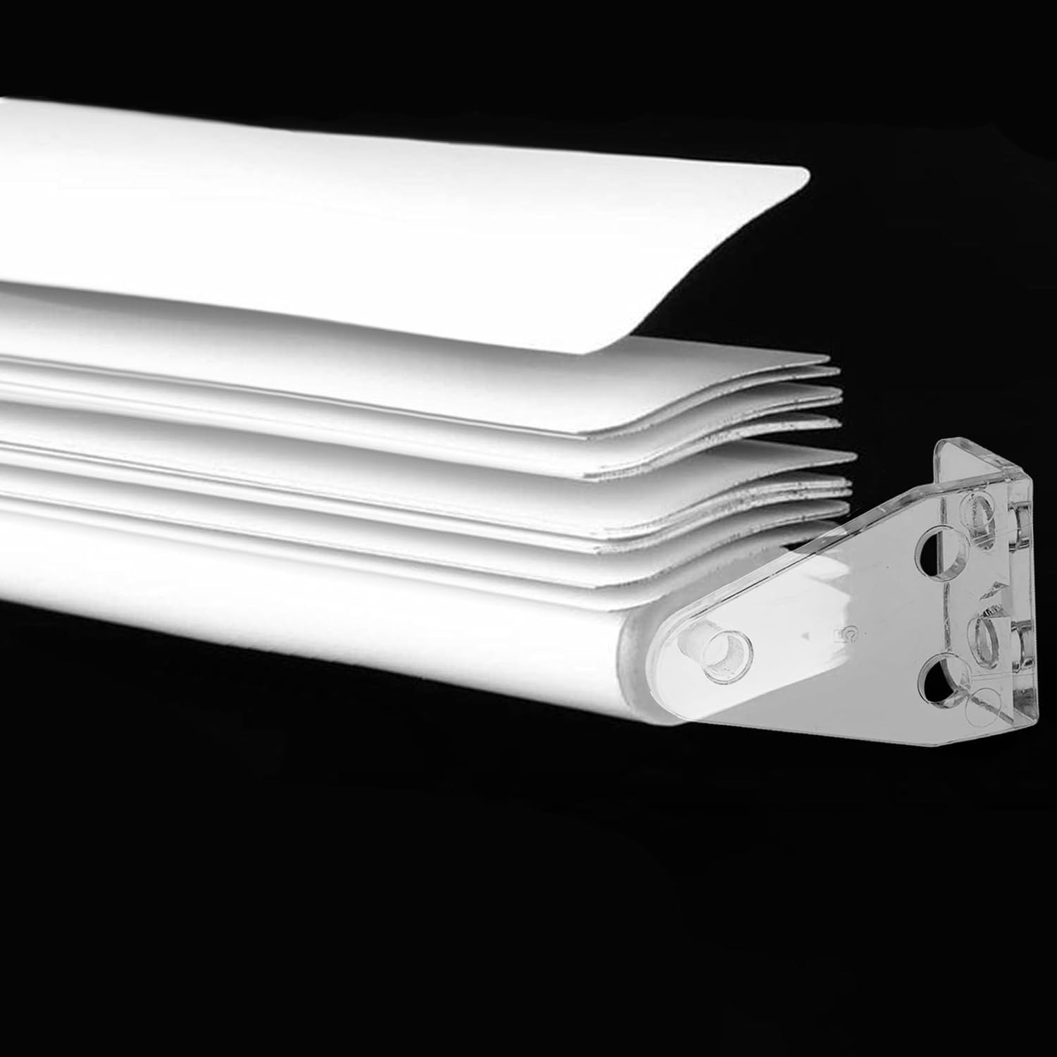 6 Pieces Hold down Bracket 1 Inch Mini Brackets for Blinds Clear Plastic Blind B